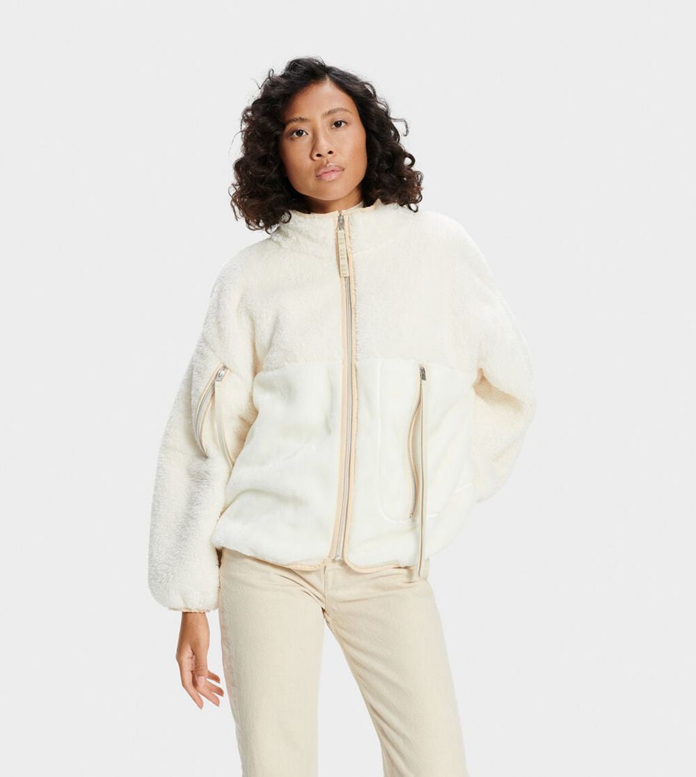 Ugg Jackets Canada - Ugg Women's Marlene Sherpa White